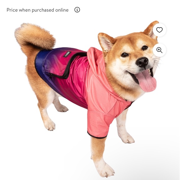 Waterproof raincoat Jacket For Dogs Size Medium - Picture 2 of 6